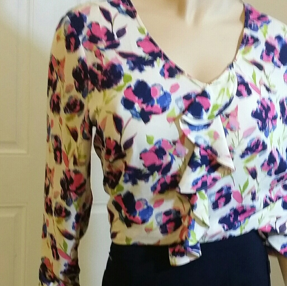 Flower printed shirt